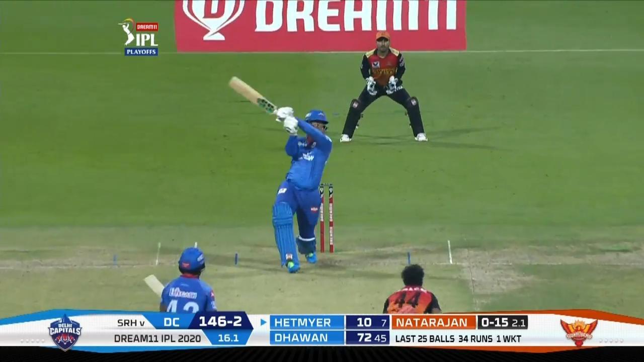 Q2: DC vs SRH – Shimron Hetmyer Six