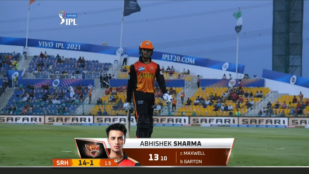 M52: RCB vs SRH – Abhishek Sharma Wicket