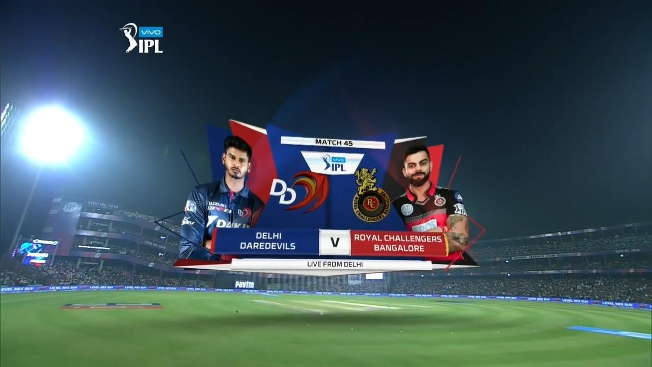 IPL 2018 M45: DD vs RCB – Match Highlights
