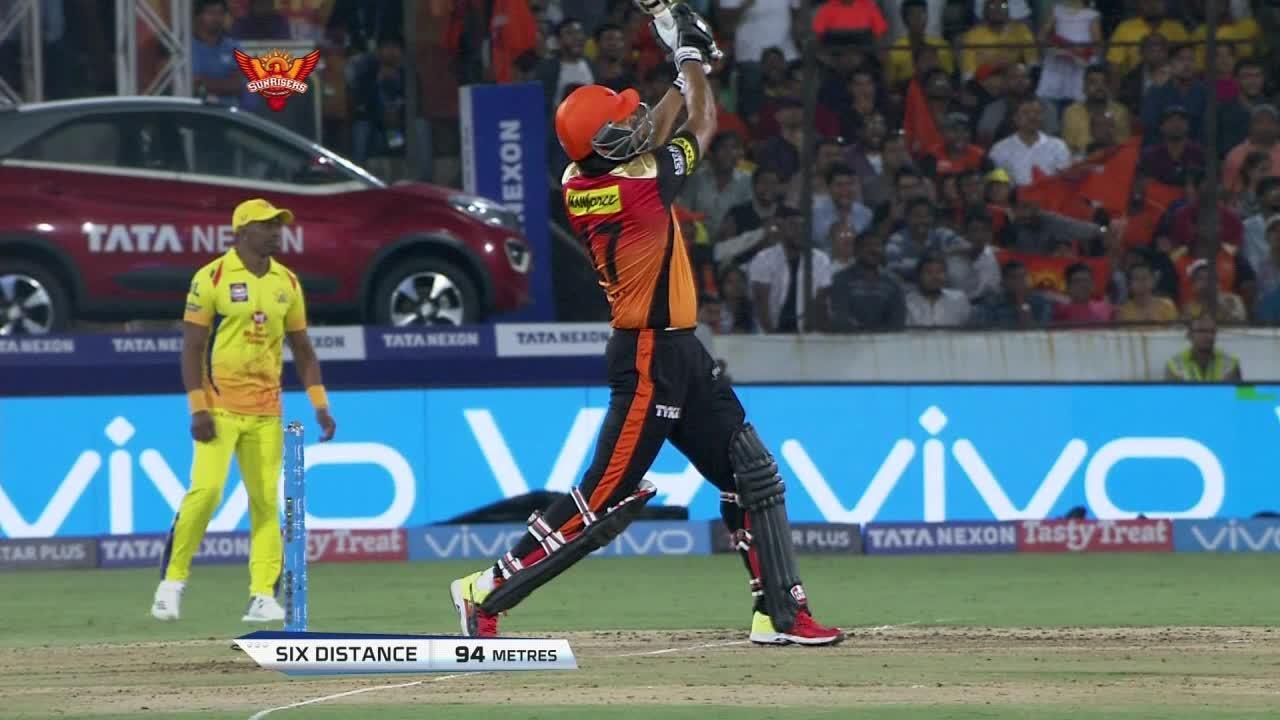 M20: SRH vs CSK – Yusuf Pathan Six