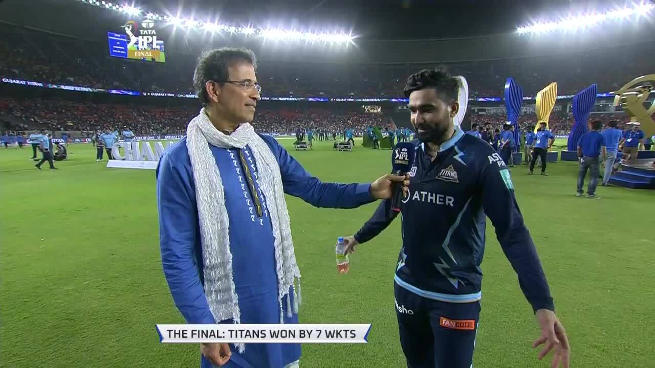 Final: GT vs RR – Rahul Tewatia Interview background