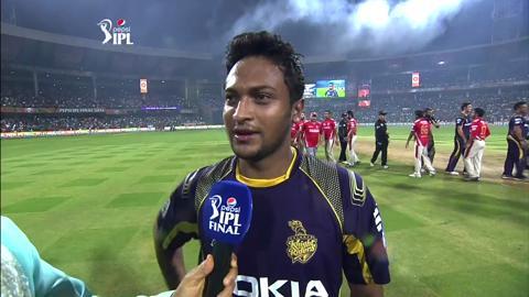 M60: KKR vs KXIP– Shakib Al Hasan Interview background