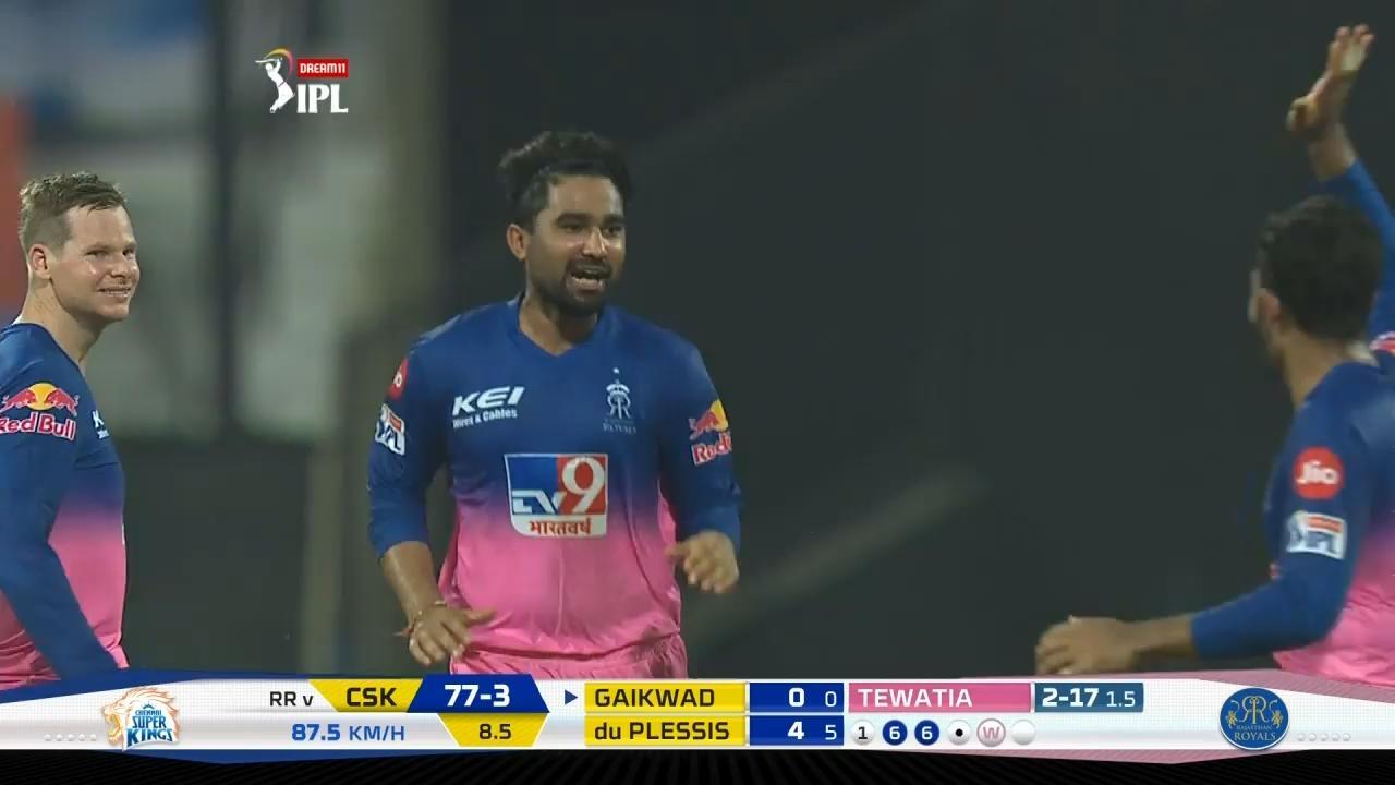 Rahul Tewatia turns it for RR with 3/37