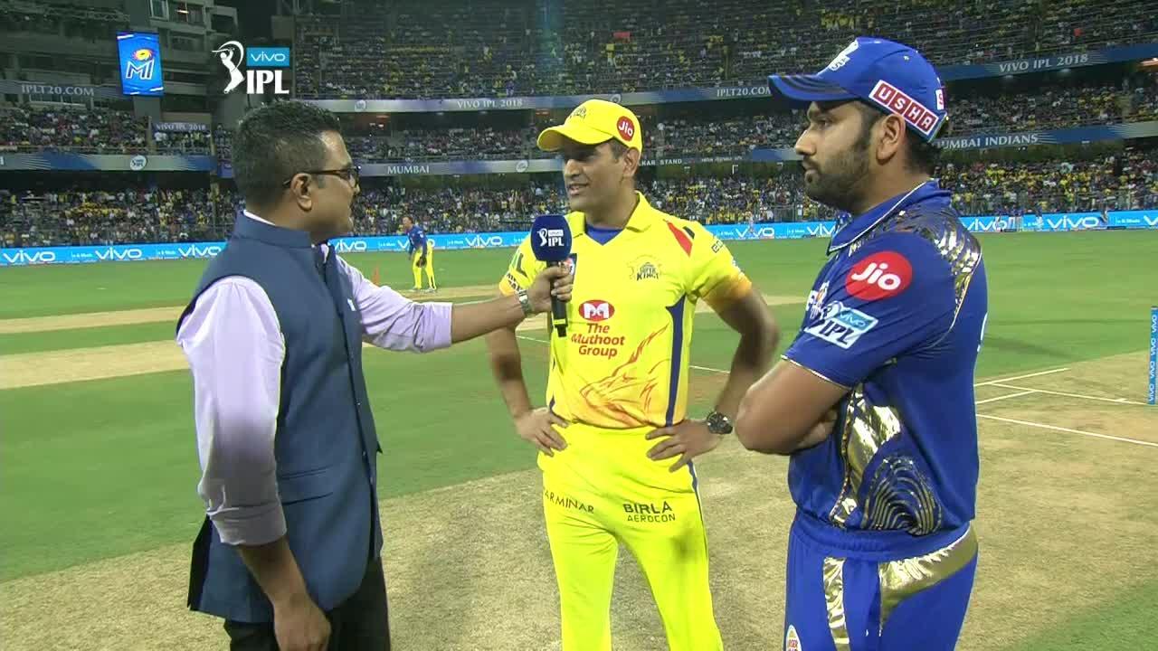M01: MI vs CSK – Toss background