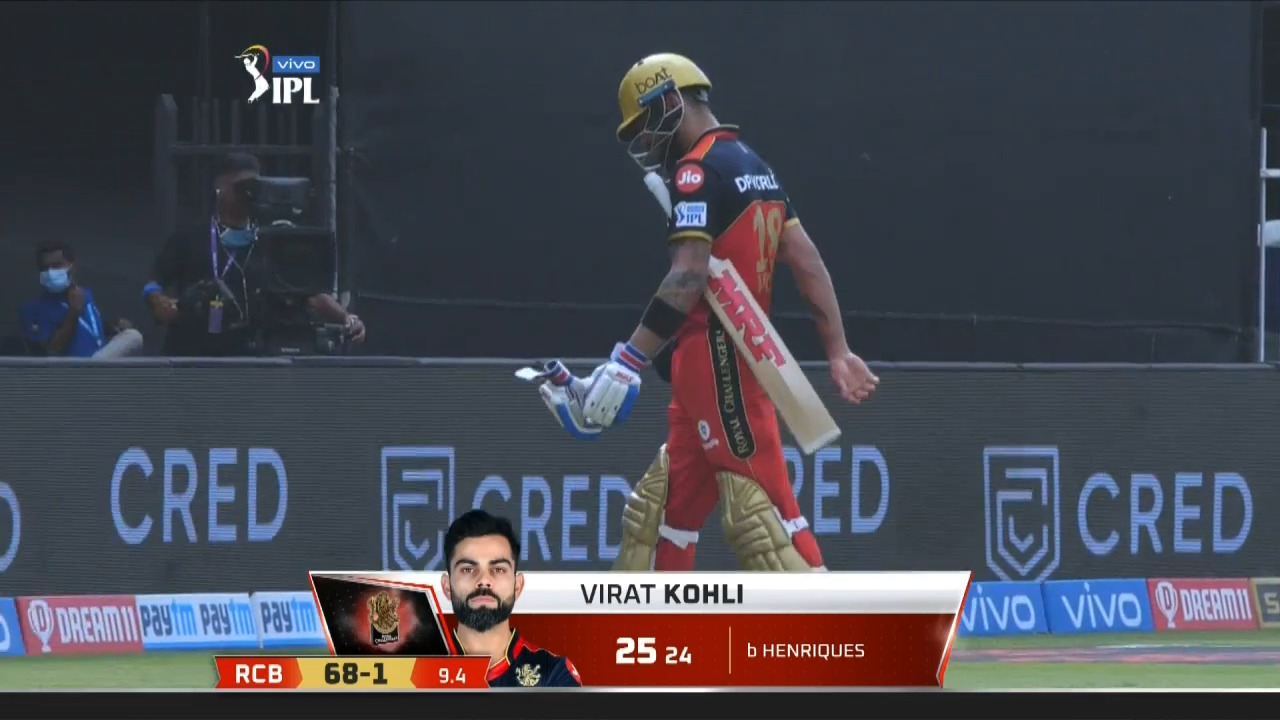 M48: RCB vs PBKS – Virat Kohli Wicket