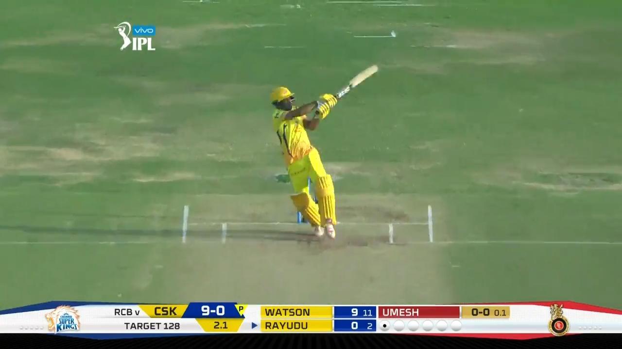 M35: CSK vs RCB – Ambati Rayudu Six background