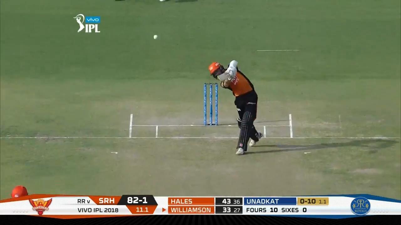 M28: RR vs SRH – Kane Williamson Six
