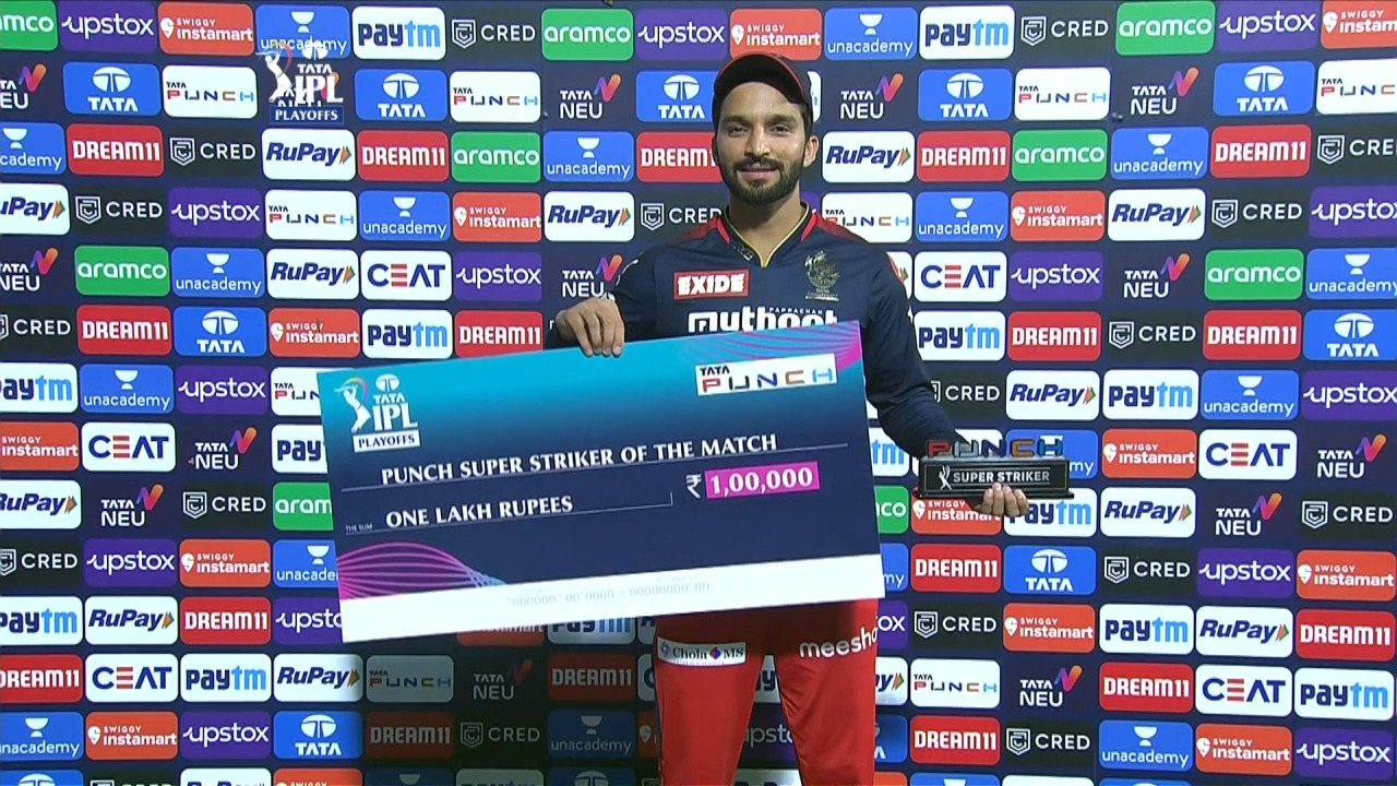 Eliminator: LSG vs RCB – Punch Super Striker Of The Match – Rajat Patidar