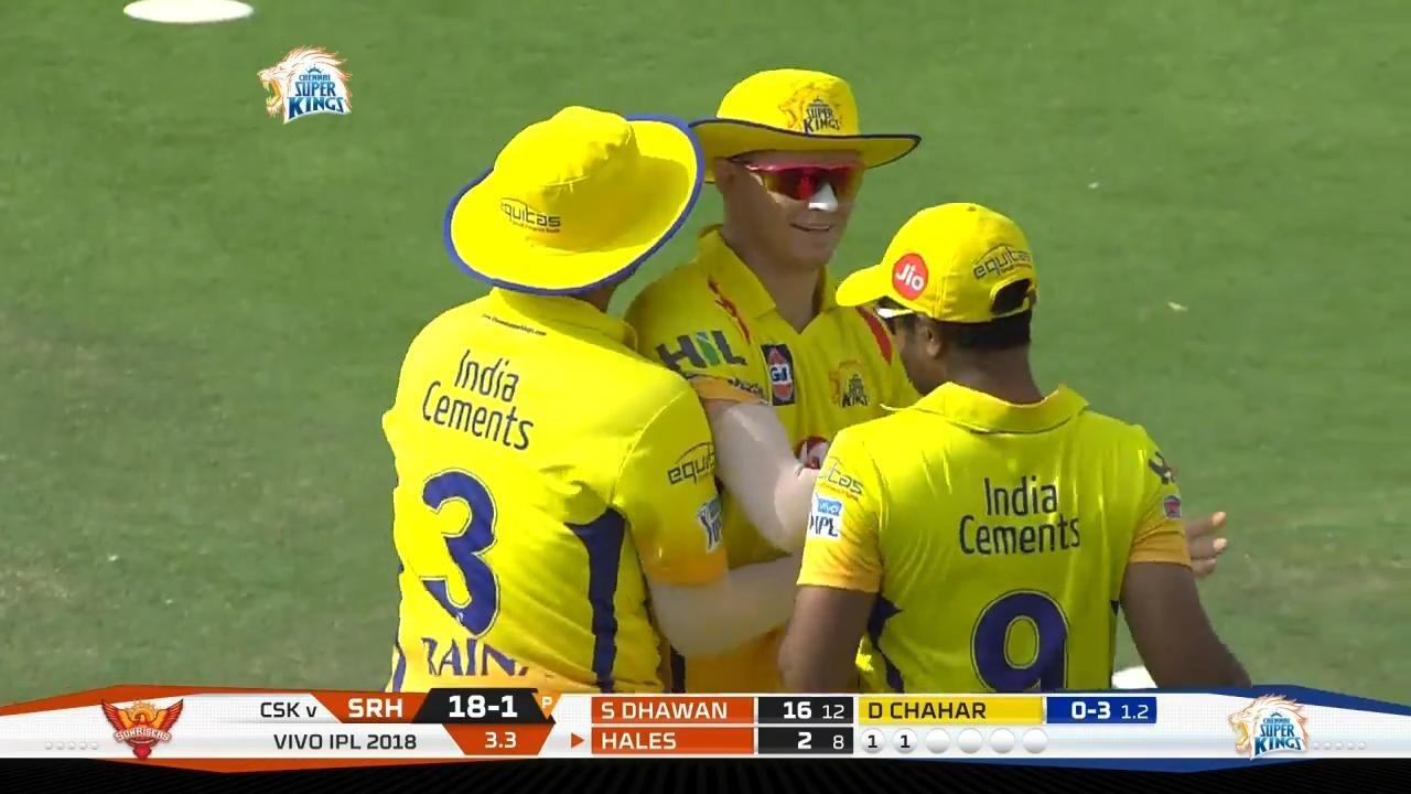 M46: CSK vs SRH – Fall of Wickets