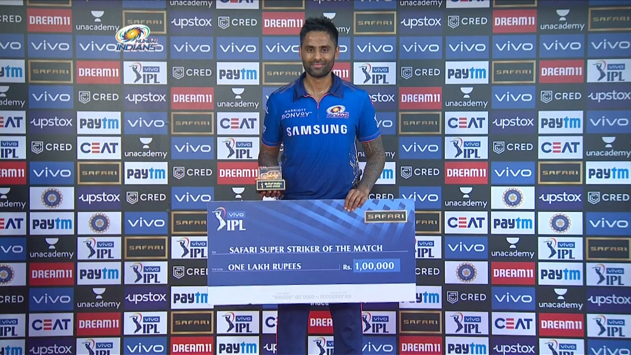 M46: MI vs DC – Safari Super Striker of the Match – Suryakumar Yadav background