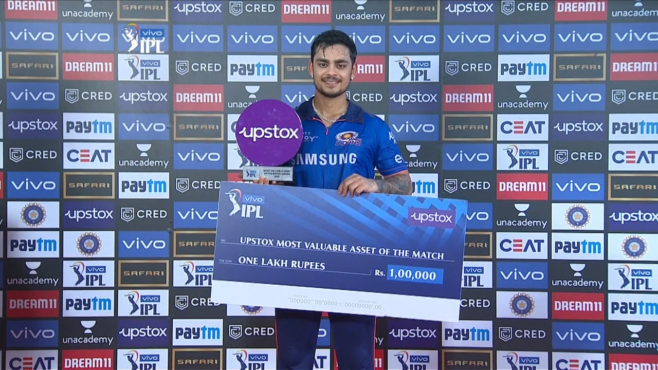 M51: RR vs MI – Upstox most valuable Asset of the match – Ishan Kishan