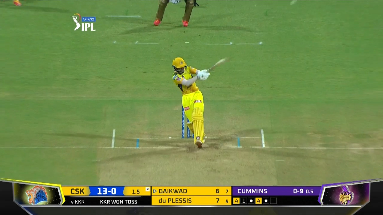 4,4,6 - Faf, Gaikwad go after Cummins