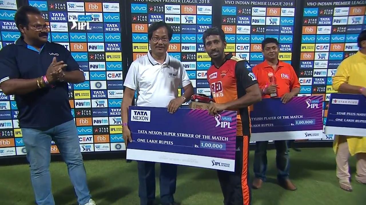 M010: KKR vs SRH – TATA nexon super striker of the match – Wriddhiman Saha
