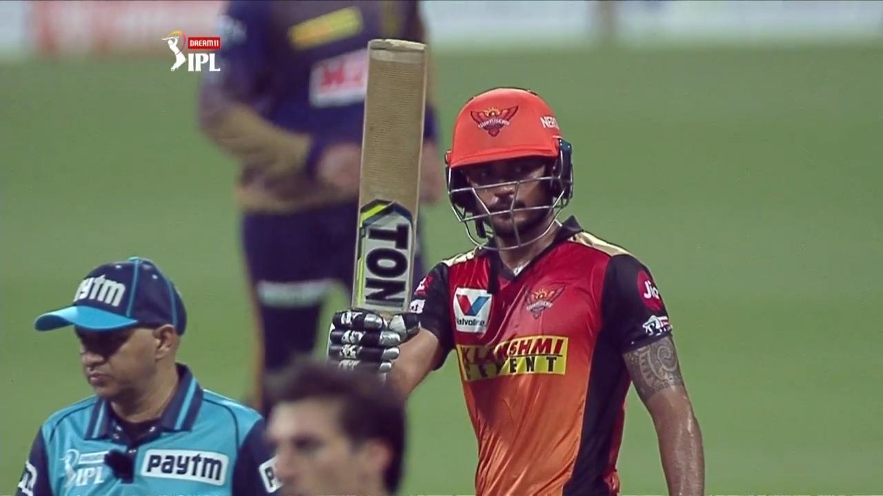 Manish Pandey's 38-ball 51 background