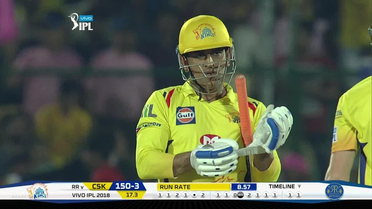 Captain Dhoni's calm 33(23) background