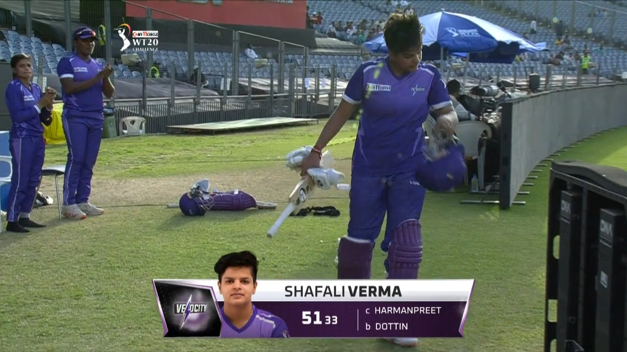 M02: Supernovas vs Velocity – Shafali Verma Wicket