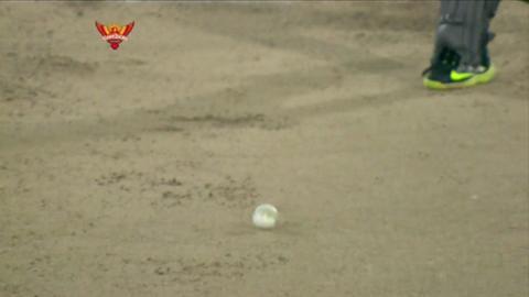 M54: SRH vs CSK – Hanuma Vihari Wicket background