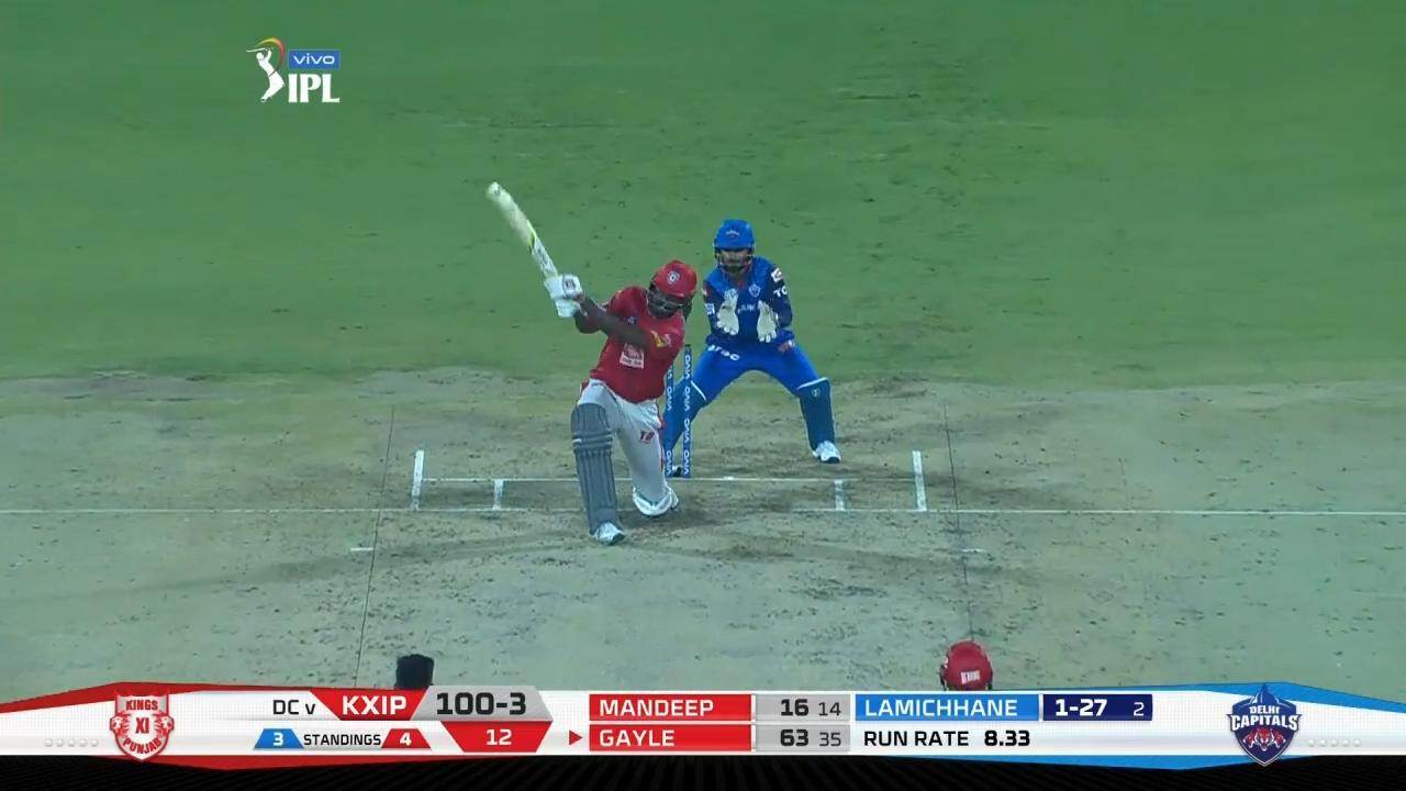 M37: DC vs KXIP – Chris Gayle Six