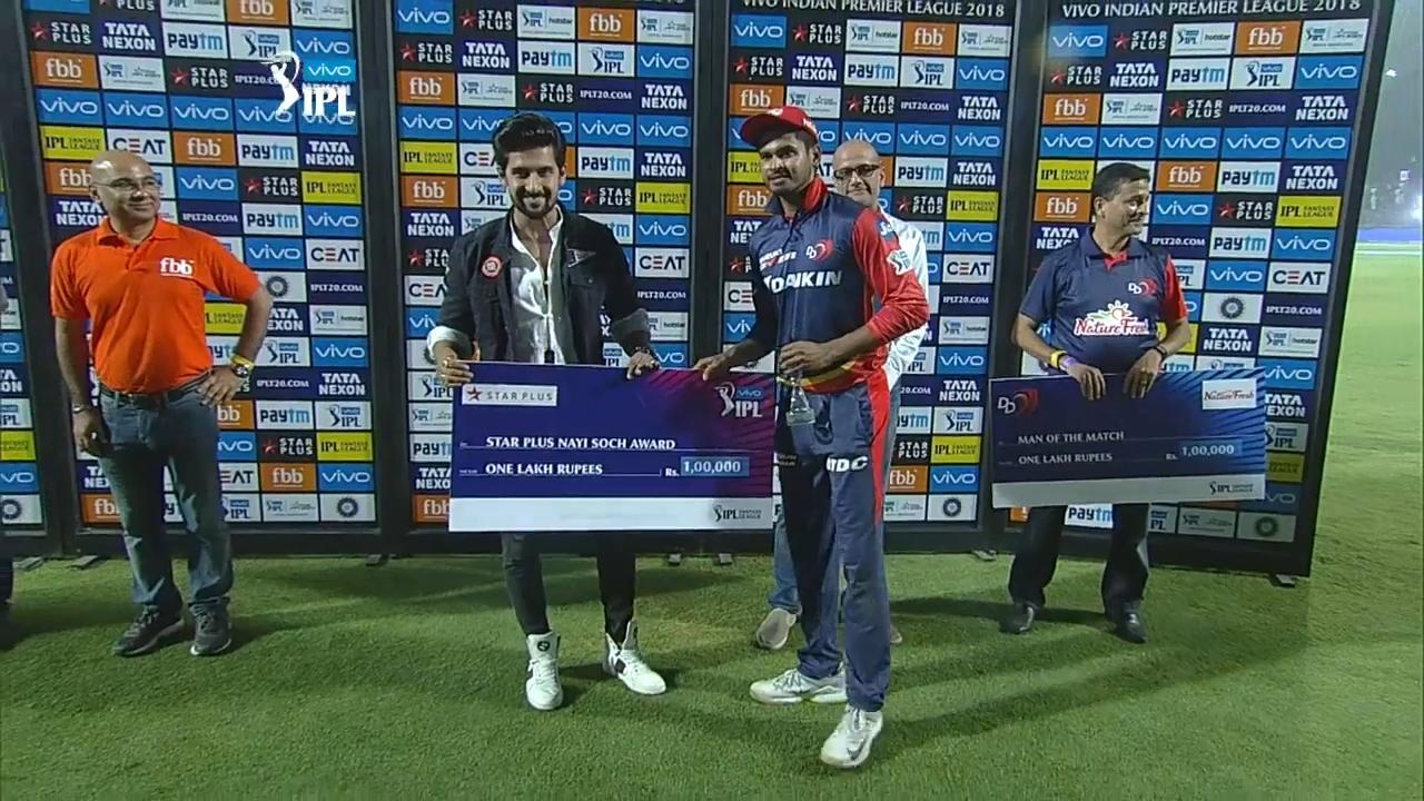 M52: DD vs CSK – Star Plus nayi soch award – Shreyas Iyer