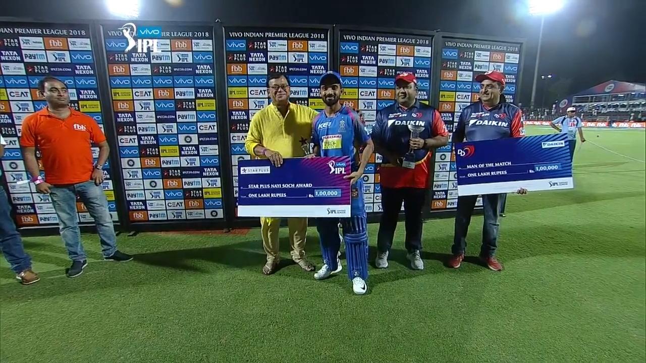 M32: DD vs RR – Star Plus nayi soch award – Ajinkya Rahane