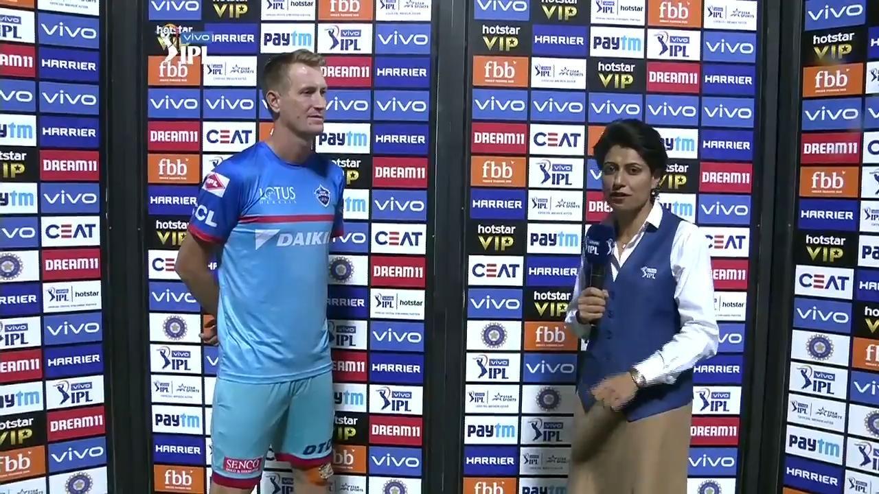 M10: DC vs KKR – Chris Morris Interview background