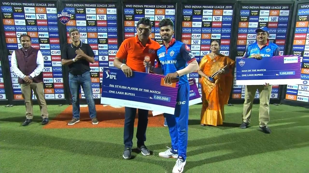 M46: DC vs RCB – fbb Stylish Player of the Match – Shreyas Iyer