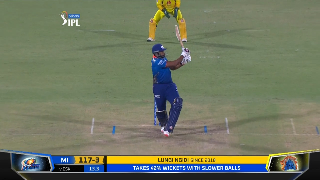 M27: MI vs CSK – Kieron Pollard Six