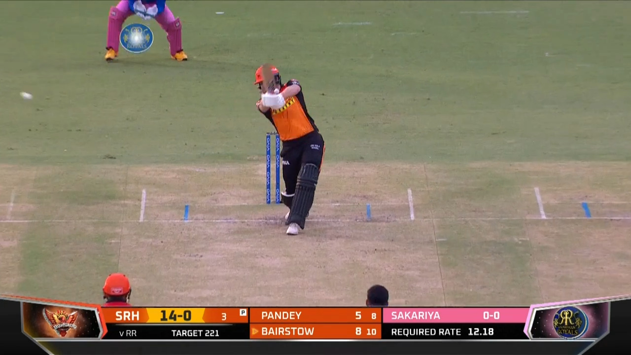 M28: RR vs SRH – Jonny Bairstow Six background