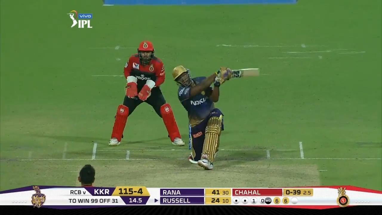 M35: KKR vs RCB – Andre Russell Six