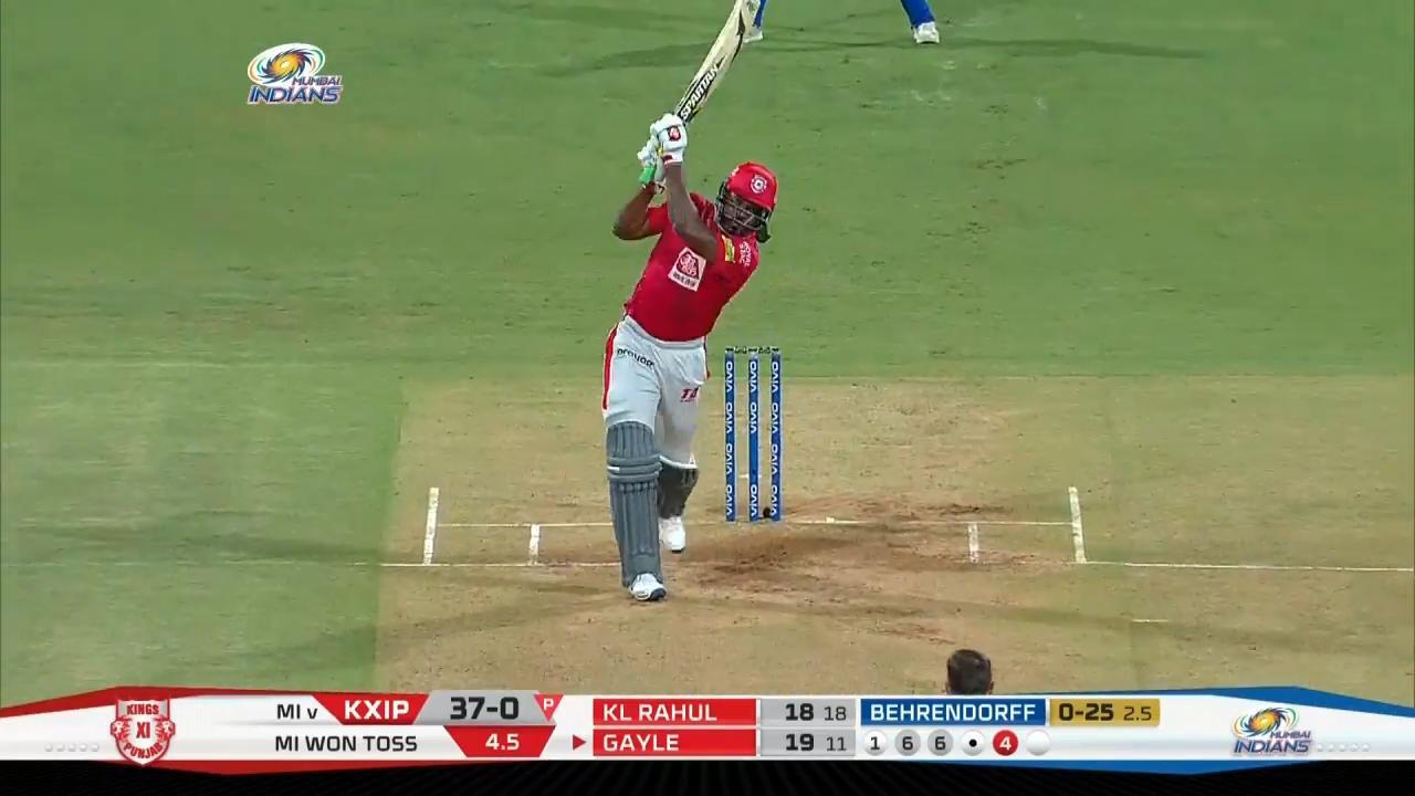 M24: MI vs KXIP – Chris Gayle Six
