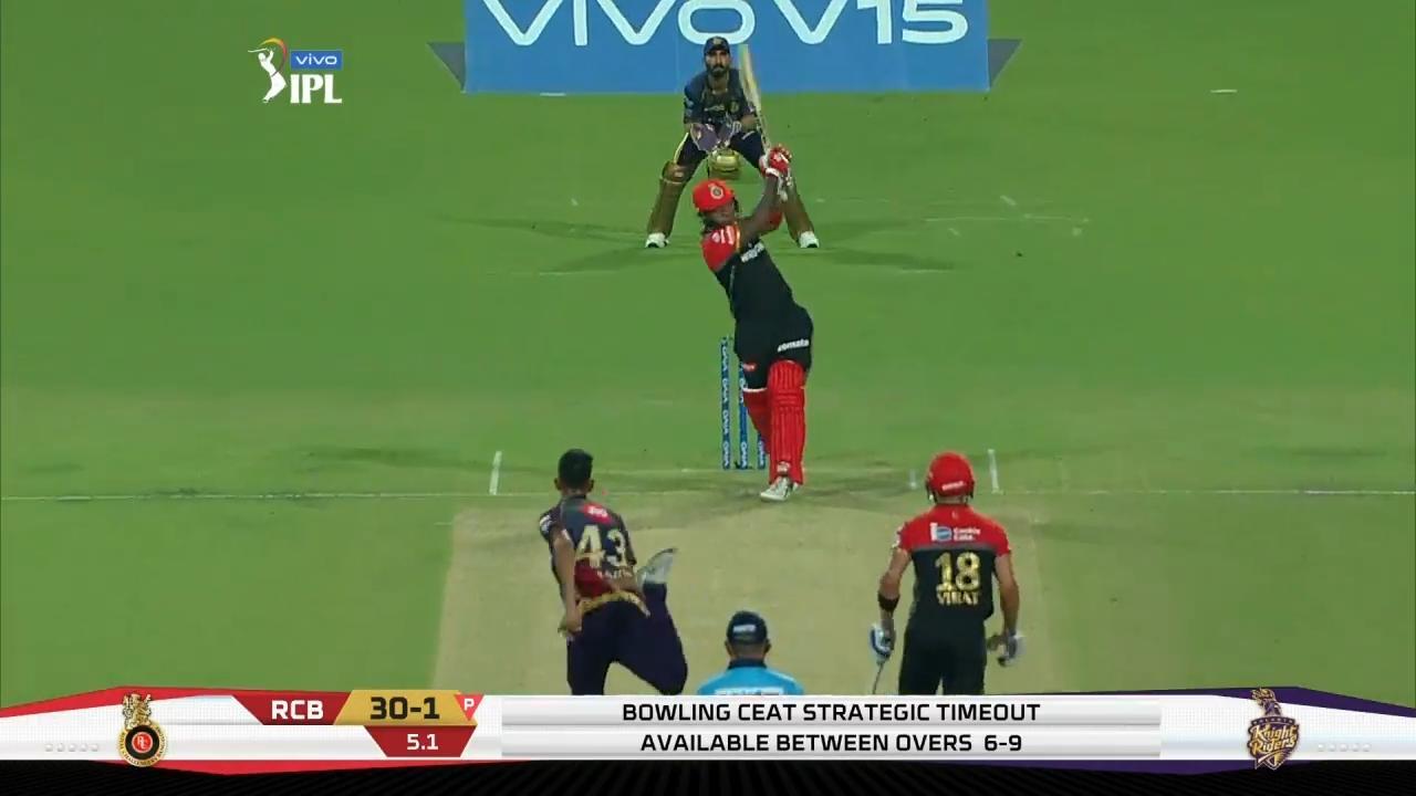 M35: KKR vs RCB – Akshdeep Nath Six