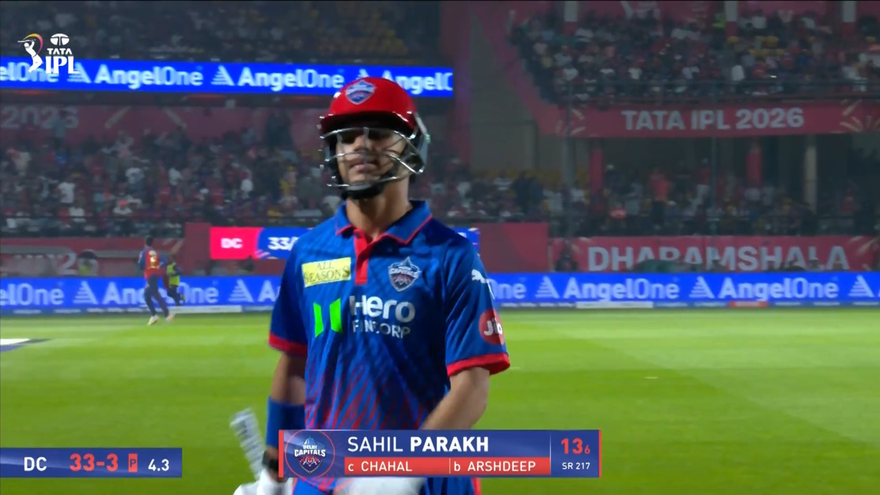 IPL 2026 M55: PBKS vs DC - Sahil Parakh Wicket
