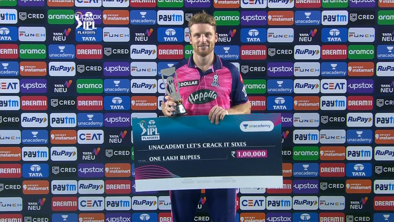 Q2: RR vs RCB – Unacademy Let's Crack It Sixes of the Match – Jos Buttler