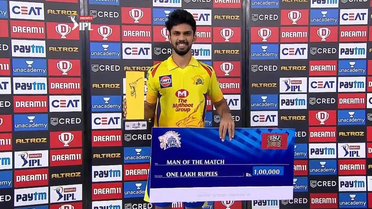M49: CSK vs KKR – Man of the Match – Ruturaj Gaikwad