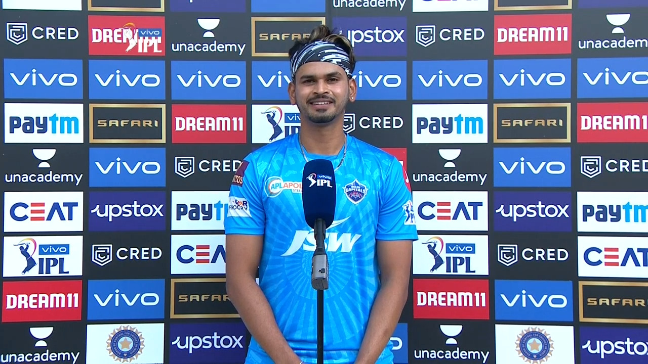 M56: RCB vs DC – Shreyas Iyer Interview background