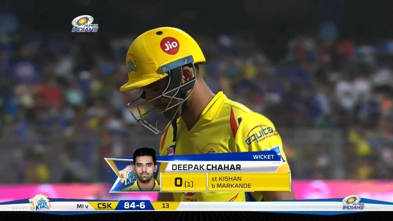 M01: MI vs CSK – Deepak Chahar Wicket