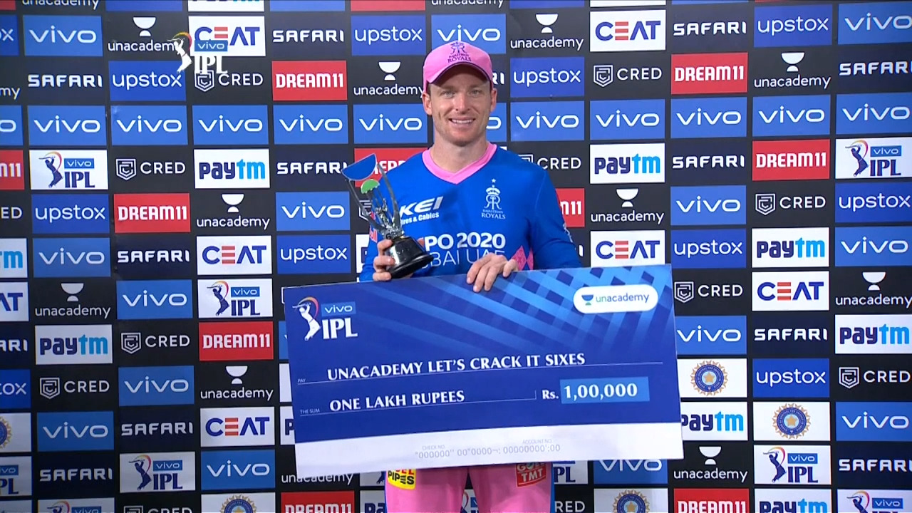 M28: RR vs SRH – Unacademy Lets Crack It Sixes of the Match – Jos Buttler background