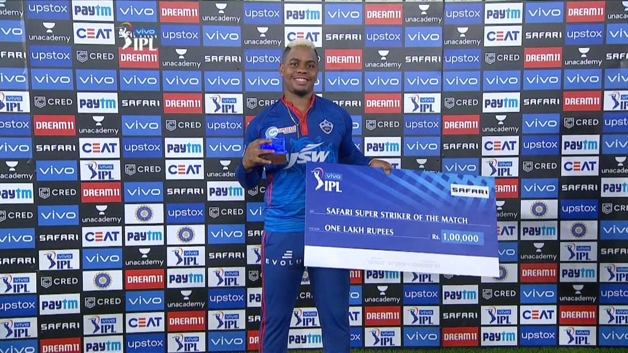 M22: DC vs RCB – Safari Super Striker of the Match – Shimron Hetmyer