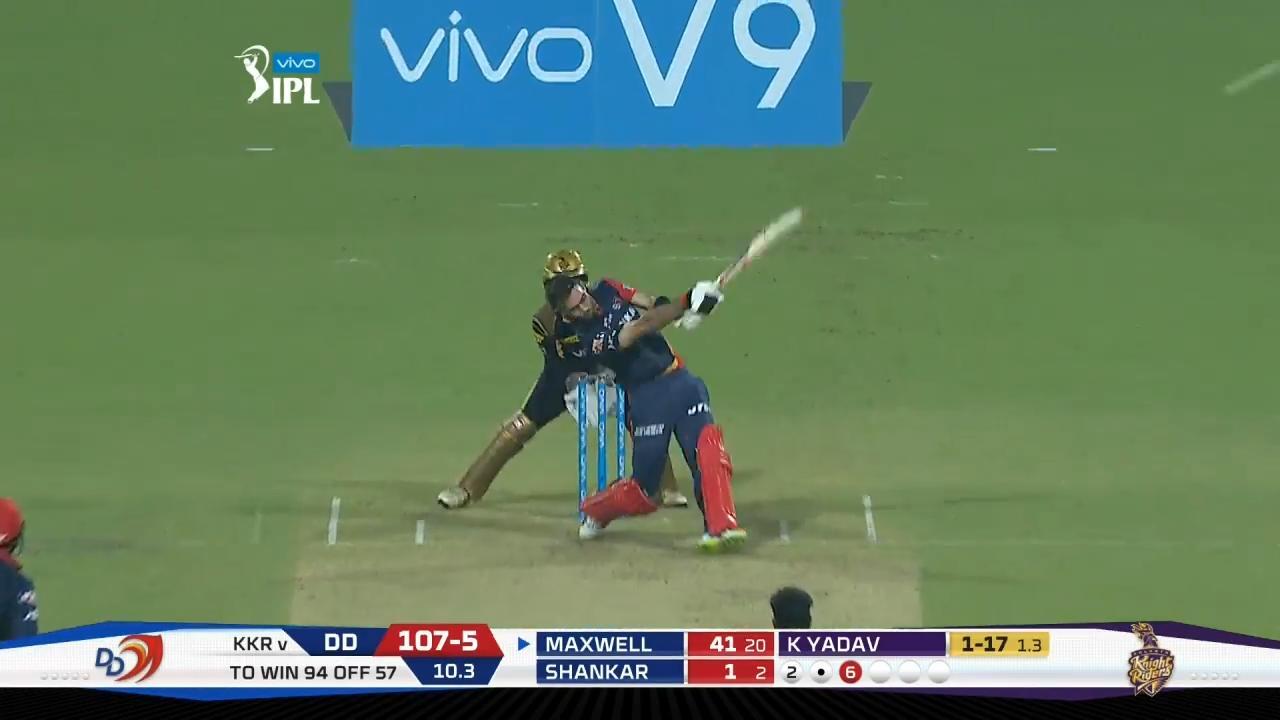 M13: KKR vs DD – Glenn Maxwell Six