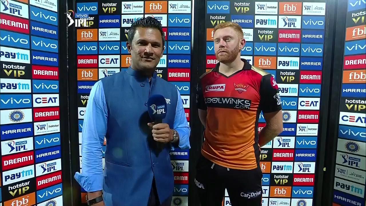 M41: CSK vs SRH – Jonny Bairstow Interview background