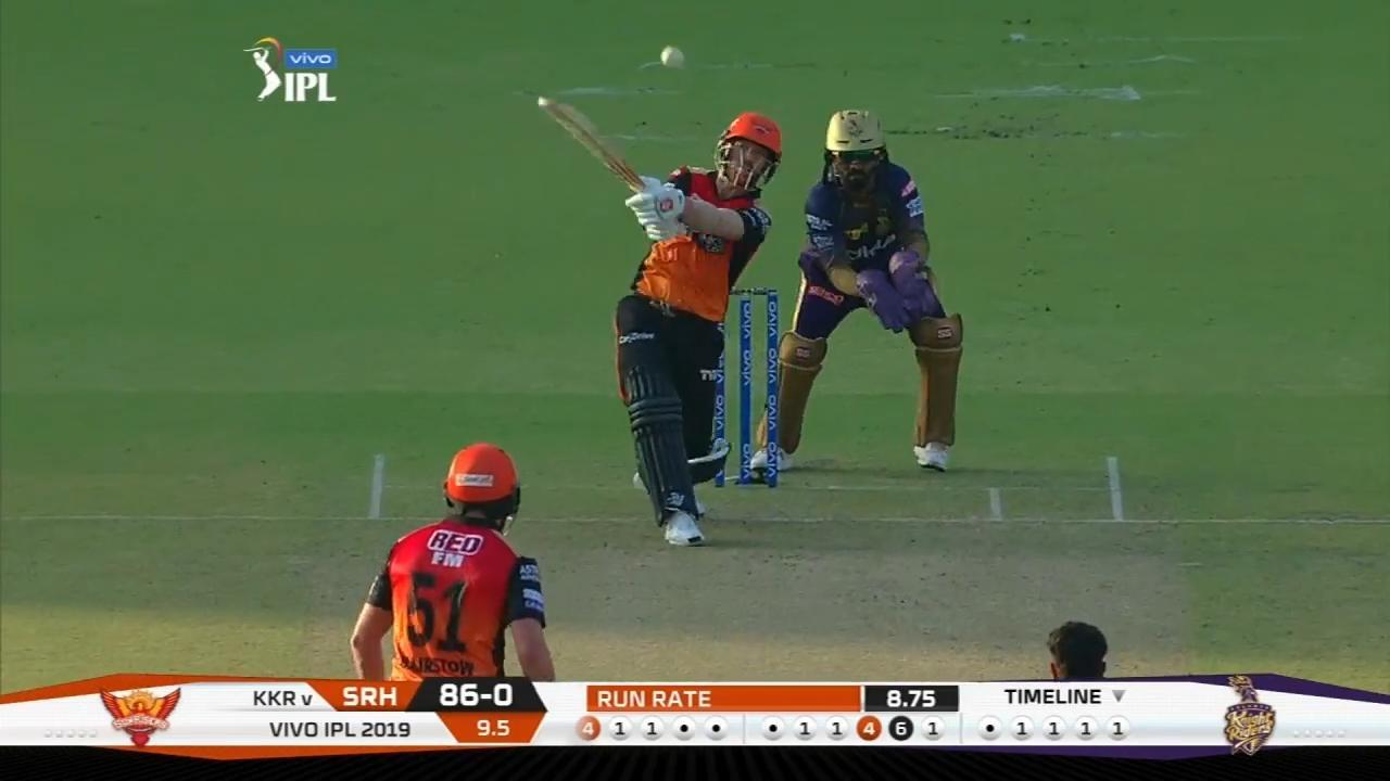 M02: KKR vs SRH – David Warner Six