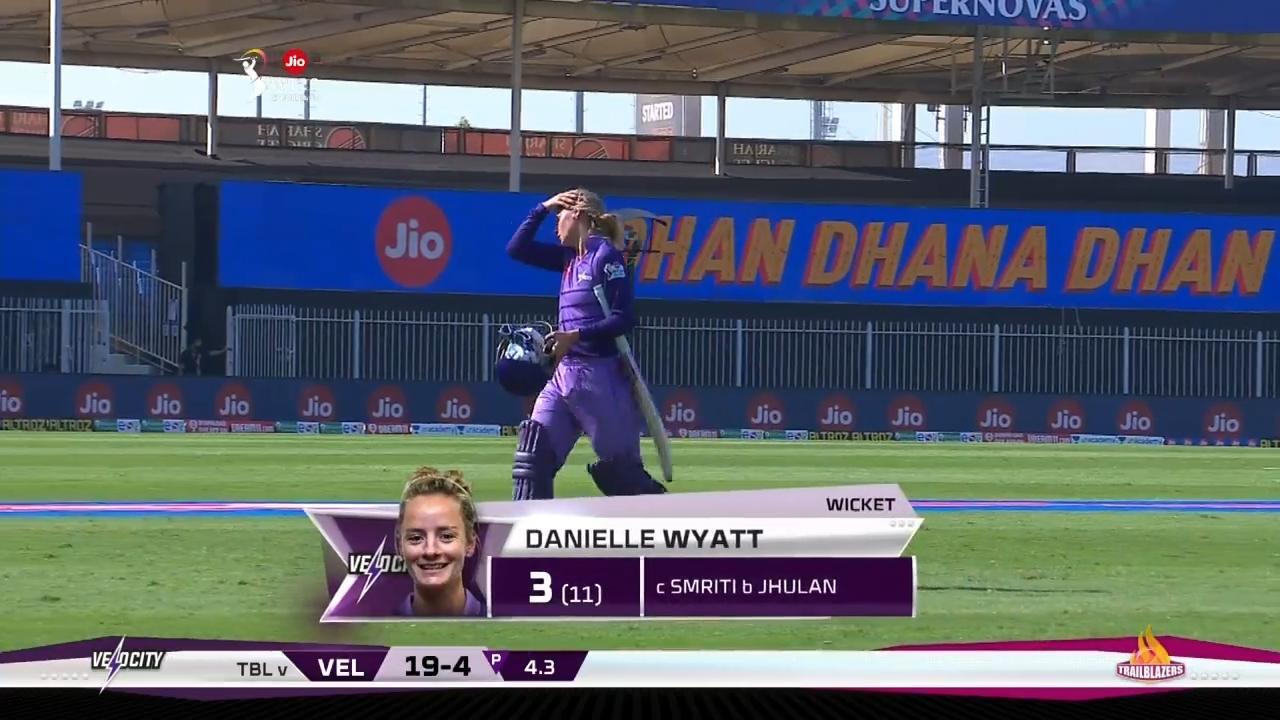 M02: Velocity vs Trailblazers – Danni Wyatt Wicket background