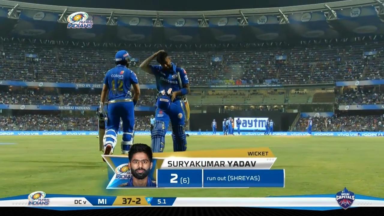 M03: MI vs DC – Suryakumar Yadav Wicket