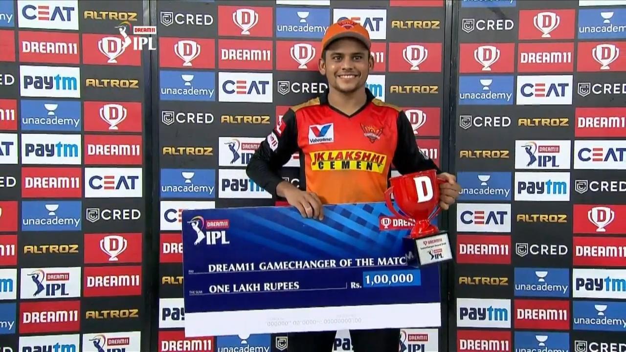M14: CSK vs SRH – Dream11 GameChanger of the Match – Priyam Garg