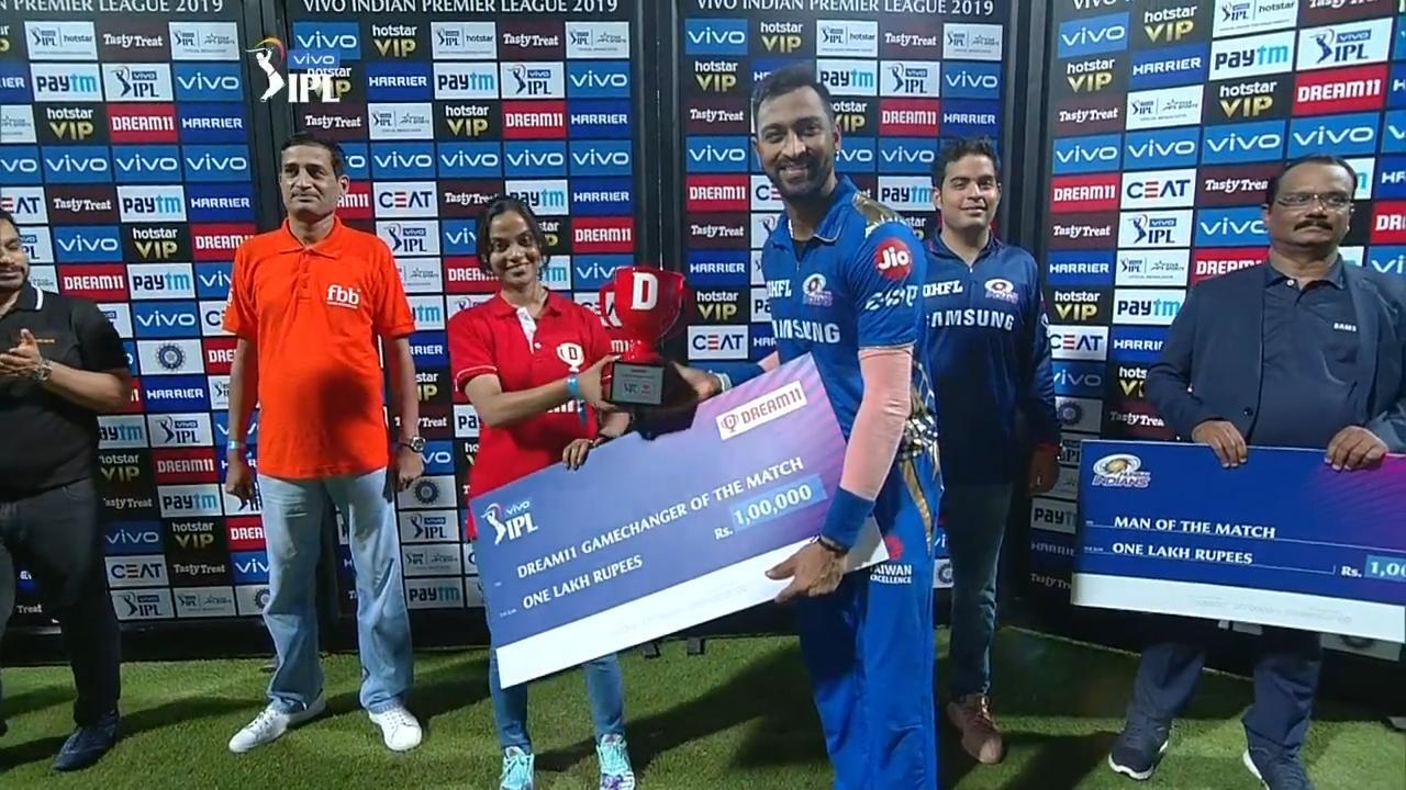 M51: MI vs SRH – Dream11 GameChanger of the Match – Krunal Pandya