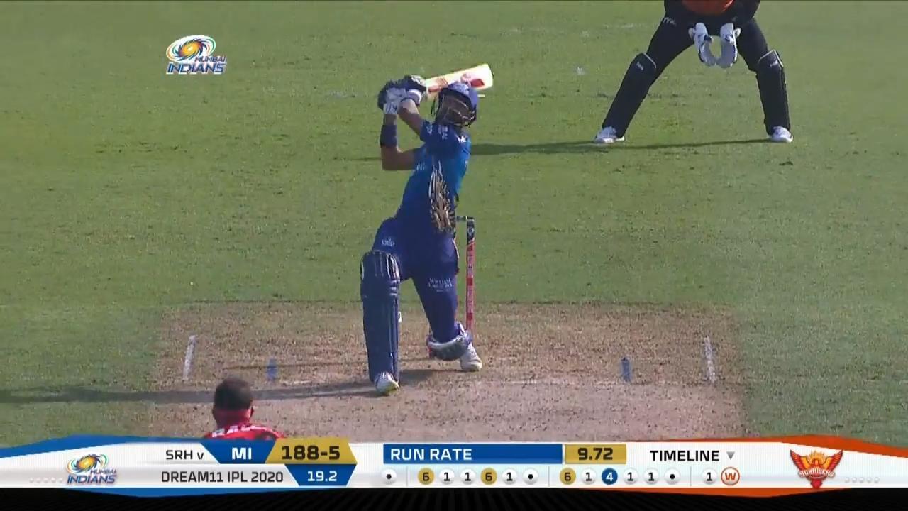 M17: MI vs SRH – Krunal Pandya Six