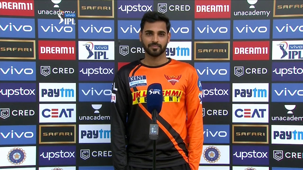M33: DC vs SRH – Bhuvneshwar Kumar Interview background