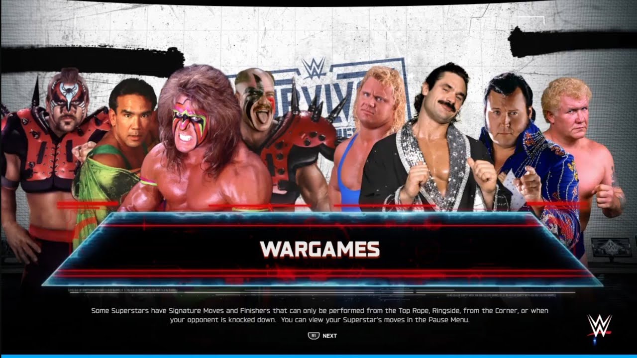 The Warriors vs The Rude Brood. Wargames WWE 2K25