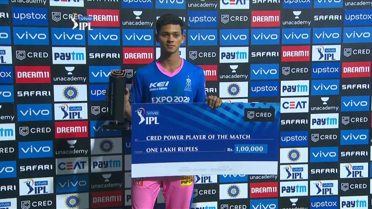M18: RR vs KKR – CRED Power Player of the Match – Yashasvi Jaiswal
