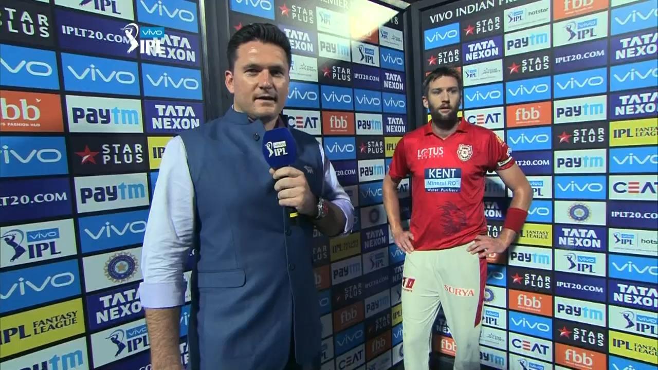 Andrew Tye's emotional mid-innings interview